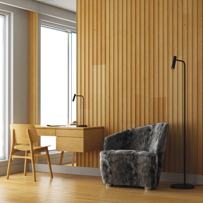 Sulion Alexia Black Metal Floor Lamp - ALEXIA 200737