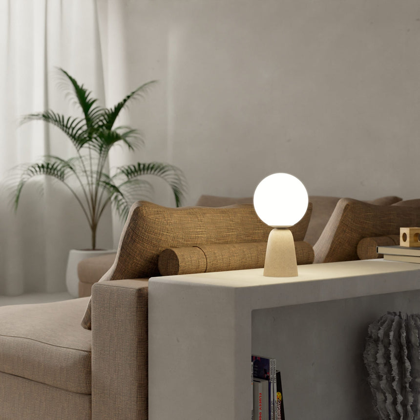 Sulion Creta Concrete and glass table lamp - CRETA 200750