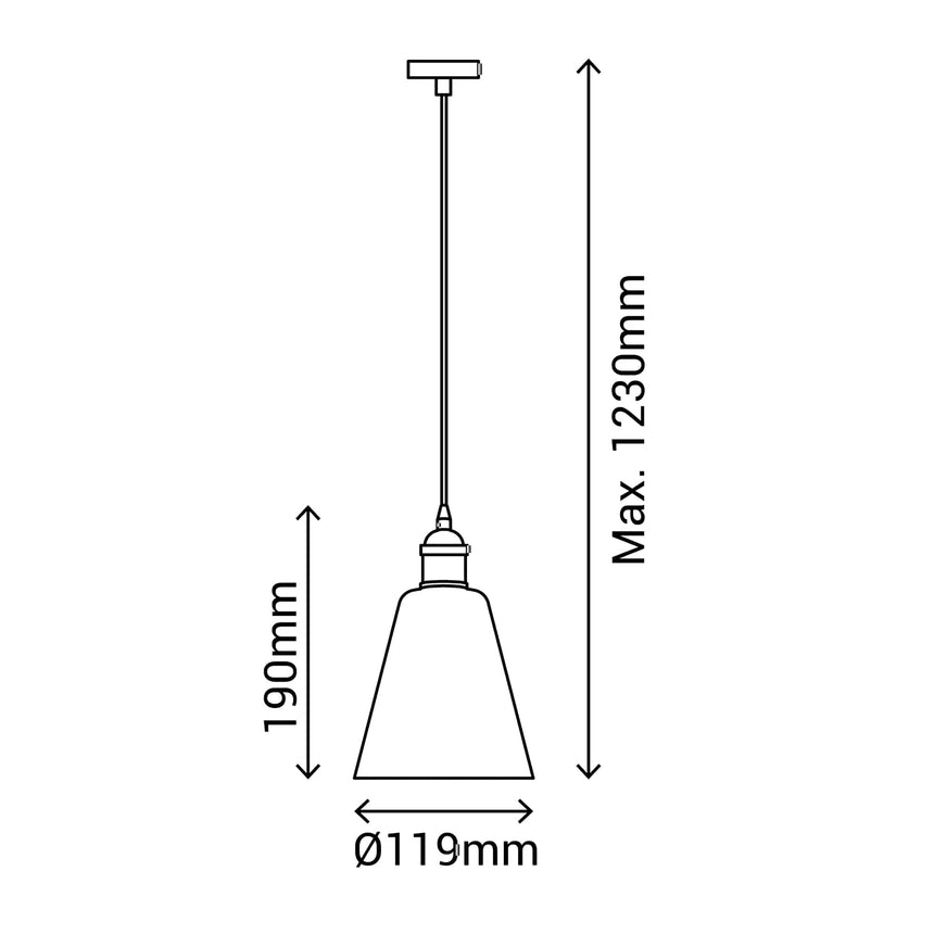 Sulion Ava Textured Glass and Gold Details Ceiling Lamp - AVA 200785