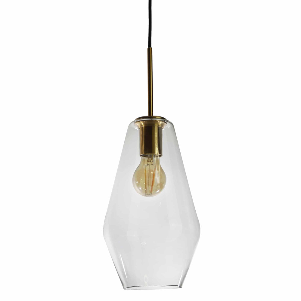 Sulion Lily Glass ceiling lamp with bronze lamp holder - LILY 200788