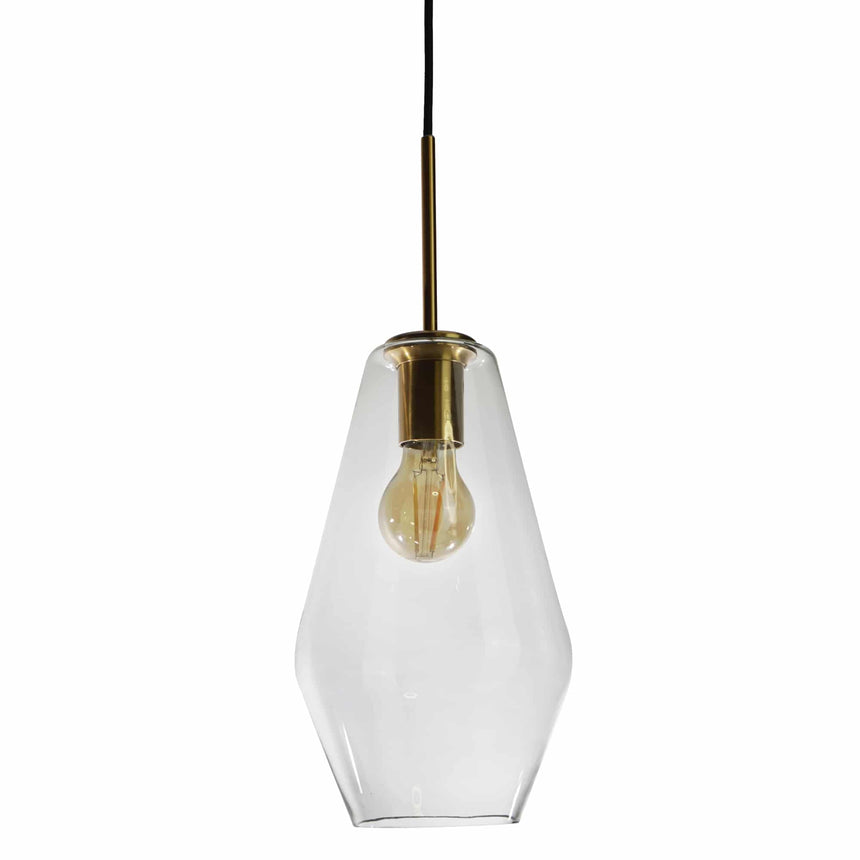 Sulion Lily Glass ceiling lamp with bronze lamp holder - LILY 200788