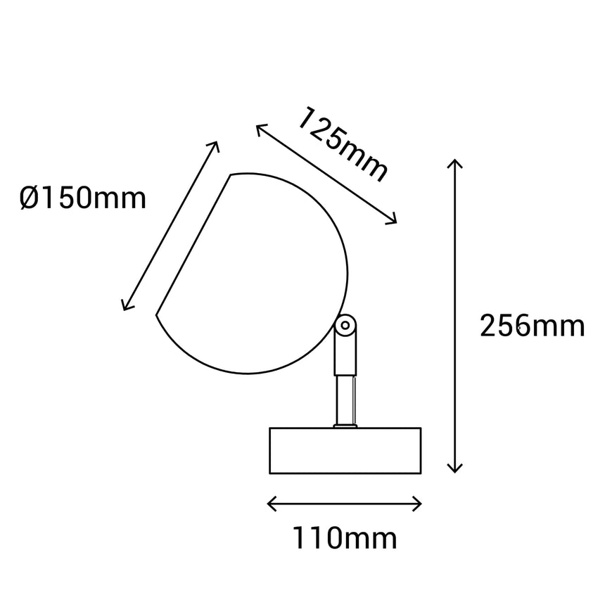 Sulion Orbit Aplique de metal blanco mate con dealles dorados - ORBIT 200805