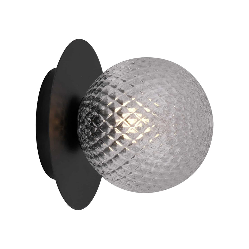 Sulion Musa Aplique con base de metal y bola de vidrio texturizado - MUSA 200820