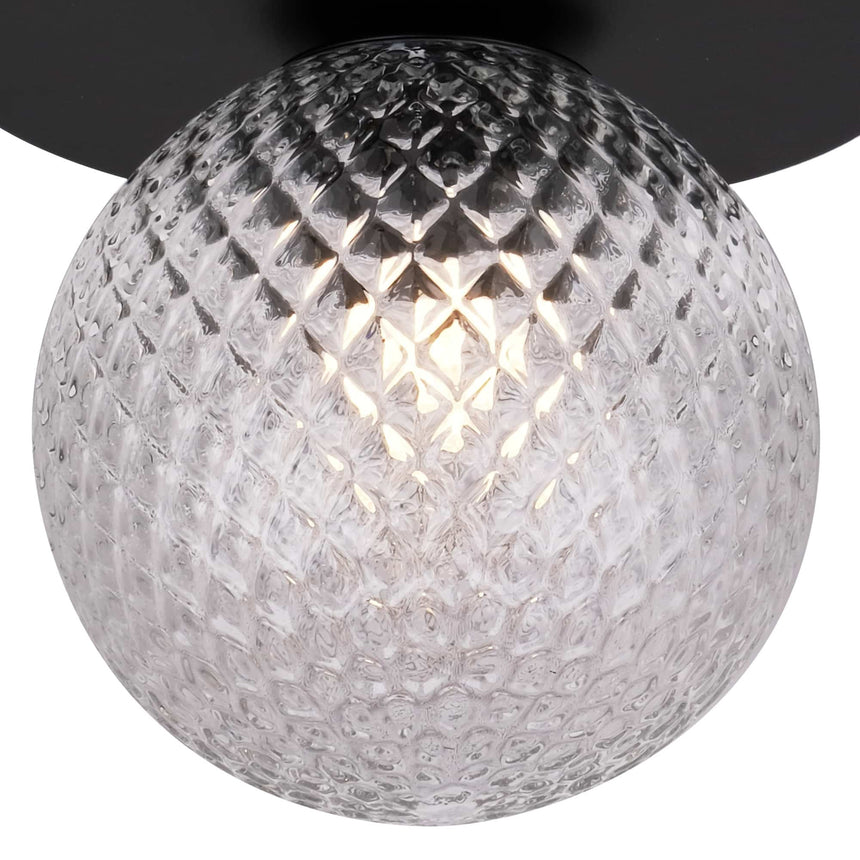 Sulion Musa Aplique con base de metal y bola de vidrio texturizado - MUSA 200820