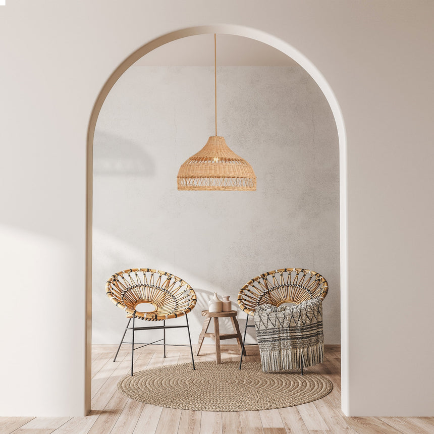 Sulion Boho Rattan Ceiling Lamp 50cm - BOHO 200845