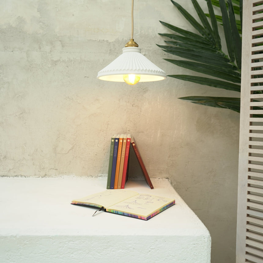 Sulion Elena White plaster ceiling lamp 23cm - ELENA 200852