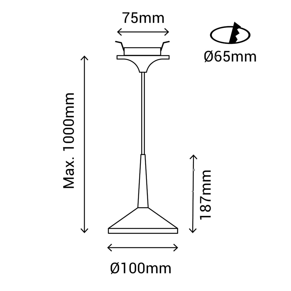 Sulion Rita White Metal Ceiling Lamp - RITA 200881