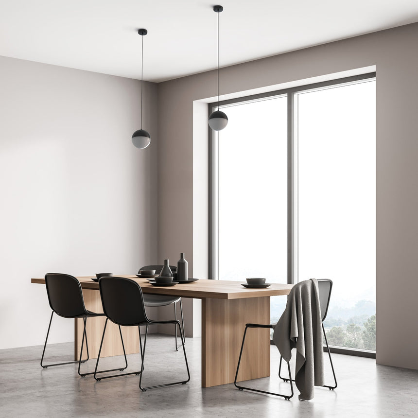 Sulion Eclipse Lámpara de techo de yeso negro y vidrio - ECLIPSE 200884