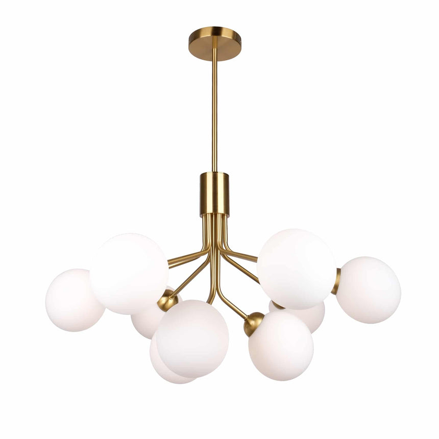 Sulion Musa Ceiling Lamp with 9 Glass Balls and Bronze Lamp Holder MUSA 200948