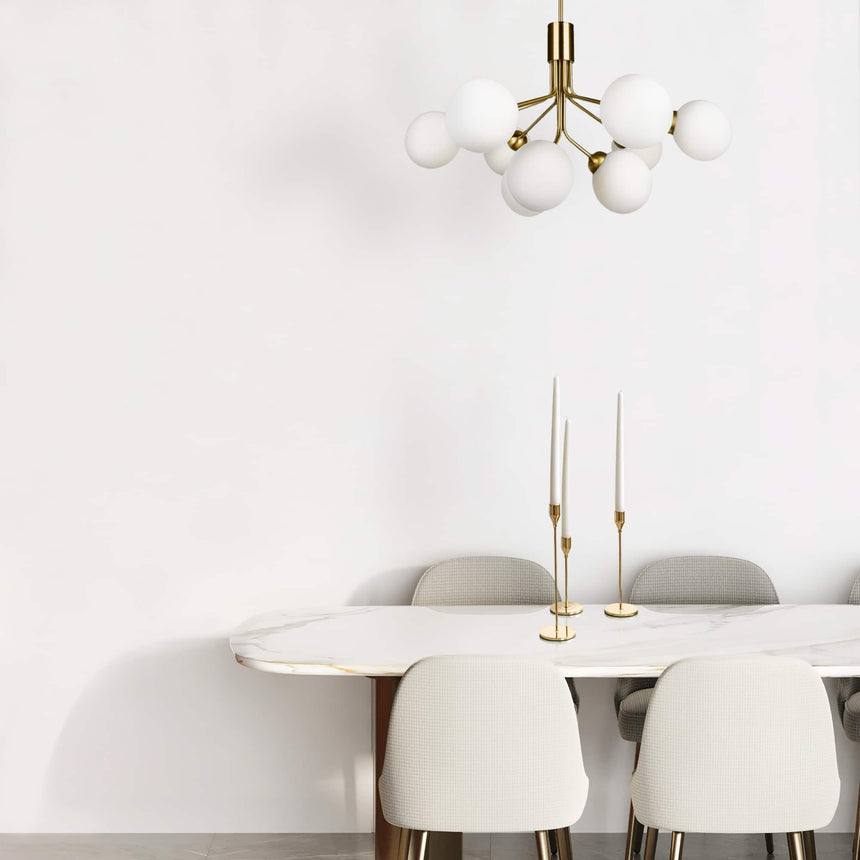 Sulion Musa Ceiling Lamp with 9 Glass Balls and Bronze Lamp Holder MUSA 200948