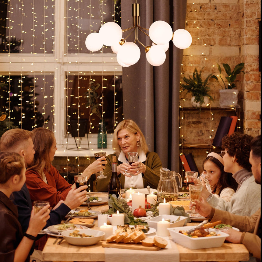 Sulion Musa Ceiling Lamp with 9 Glass Balls and Bronze Lamp Holder MUSA 200948