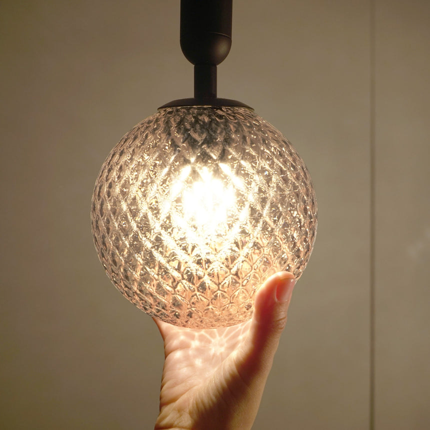 Sulion Musa Ceiling lamp with 1 glass ball and black lamp holder - MUSA 200951