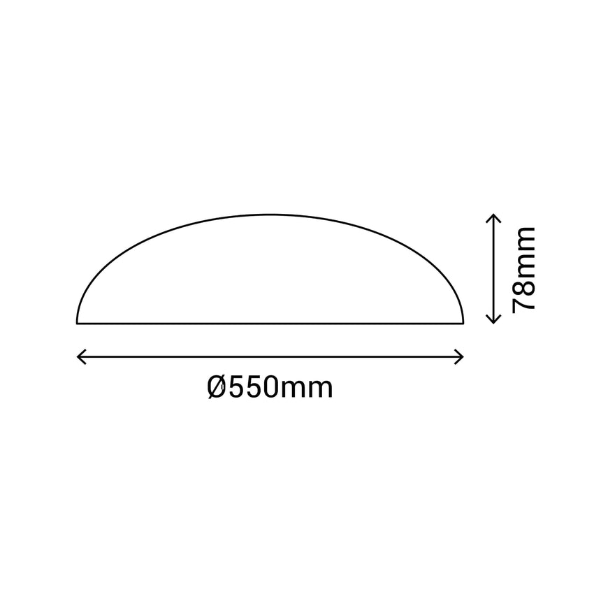 Sulion Färg White ABS and metal ceiling lamp 55cm - FÄRG 200961