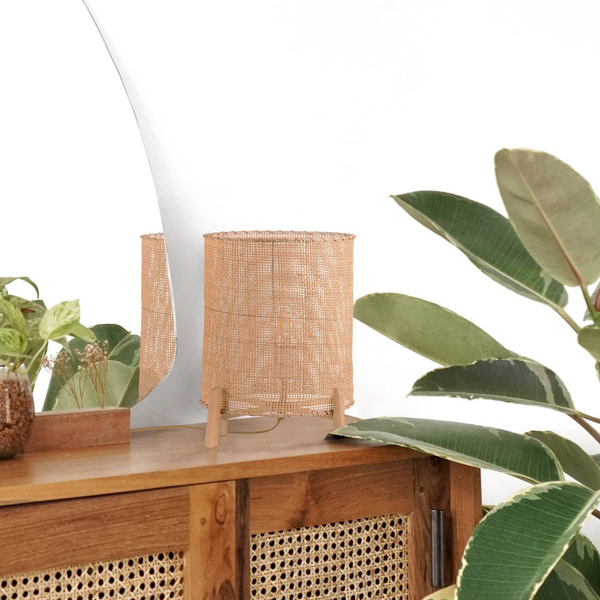 Sulion Wala Rattan and Wood Table Lamp - WALA 200962