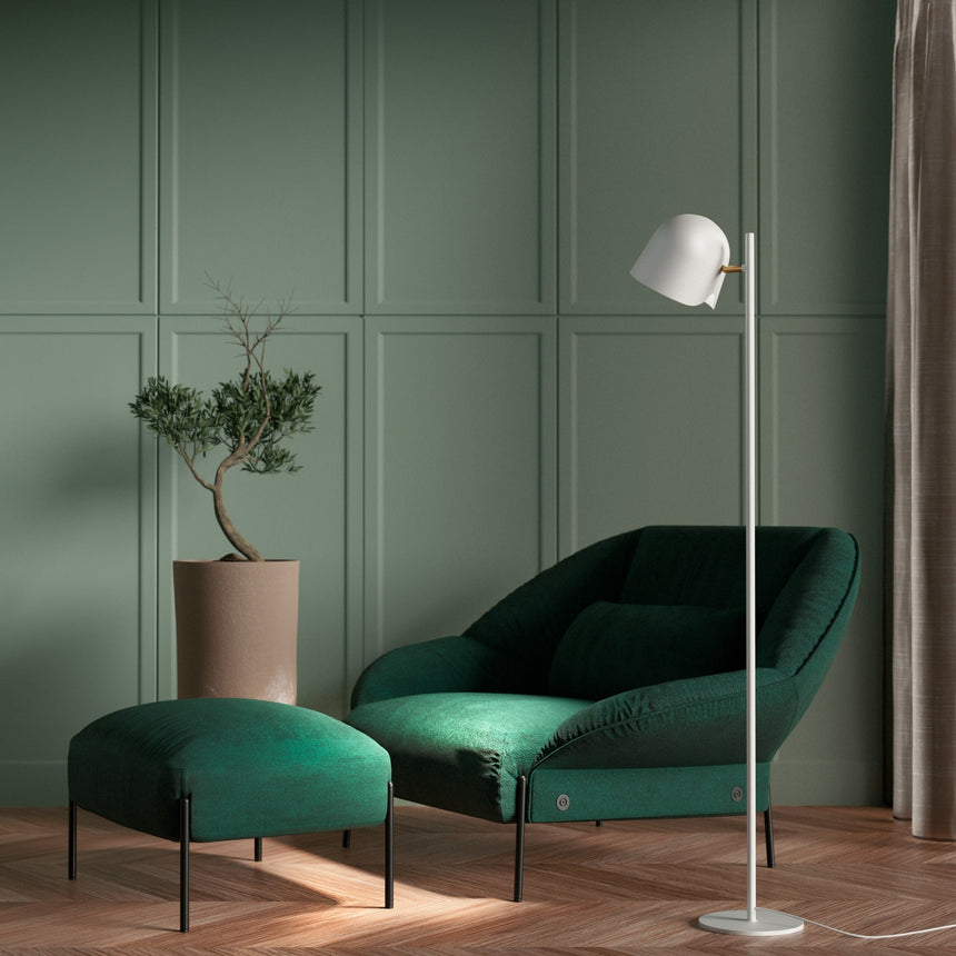 Sulion Paris White Metal Floor Lamp - PARIS 201018