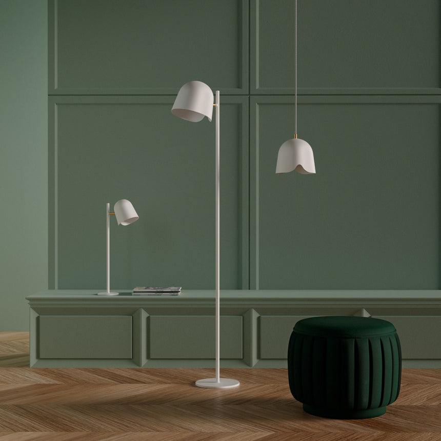 Sulion Paris White Metal Floor Lamp - PARIS 201018