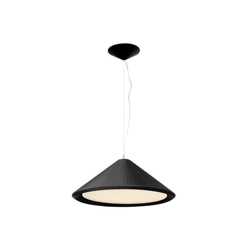 Lámpara de techo colgante Faro Saigon 3 luces E27 Ø70cm negro — ref. 20119 (1)