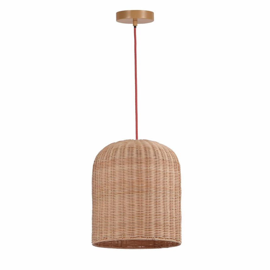 Sulion Babel Rattan Ceiling Lamp with Red Cable - BABEL 201214