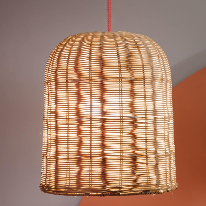 Sulion Babel Rattan Ceiling Lamp with Red Cable - BABEL 201214