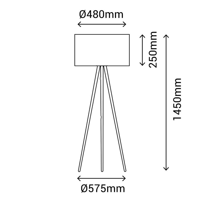 Sulion Wala Wooden Floor Lamp with Rattan Shade 201218