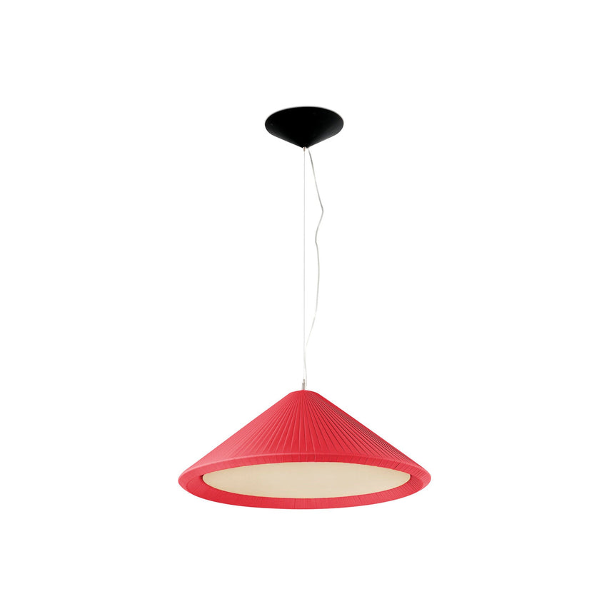 Lámpara de techo colgante Faro Saigon 3 luces E27 Ø70cm granate — ref. 20121 (1)