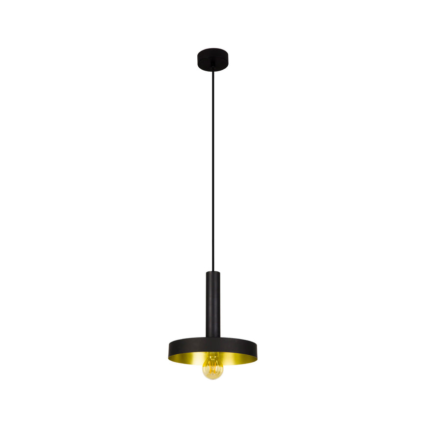 Faro WHIZZ Pendant Ceiling Light Black and Satin Gold 20160