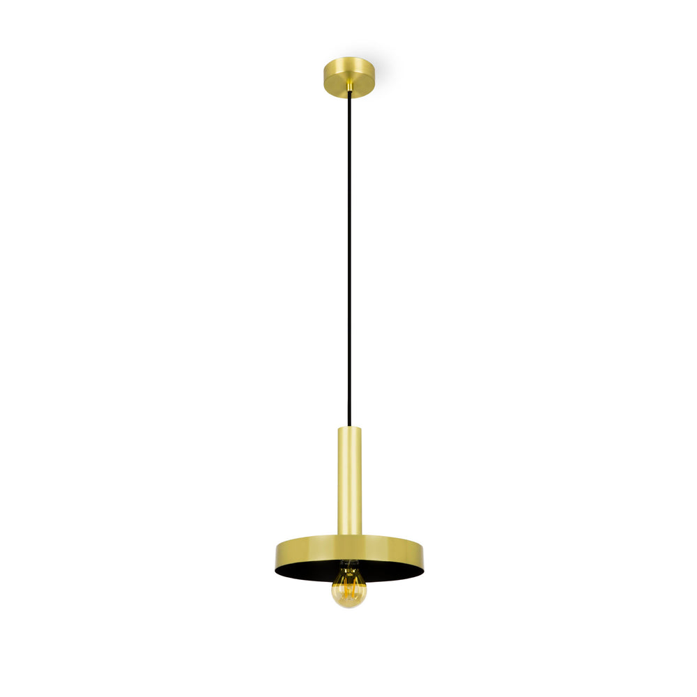 Faro WHIZZ Pendant Ceiling Light Satin Gold and Black 20161