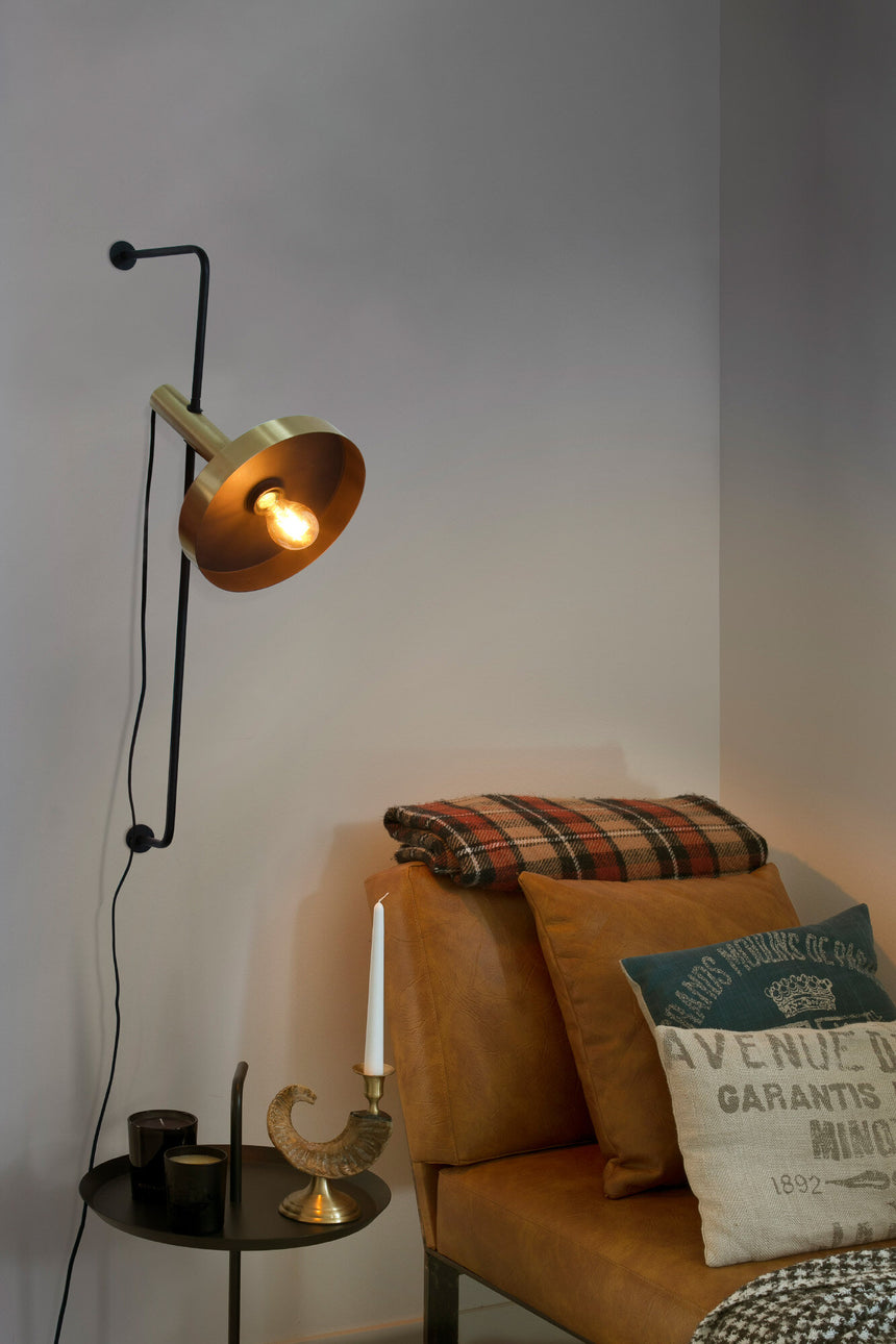 Faro WHIZZ Gold/black wall lamp 20165-96
