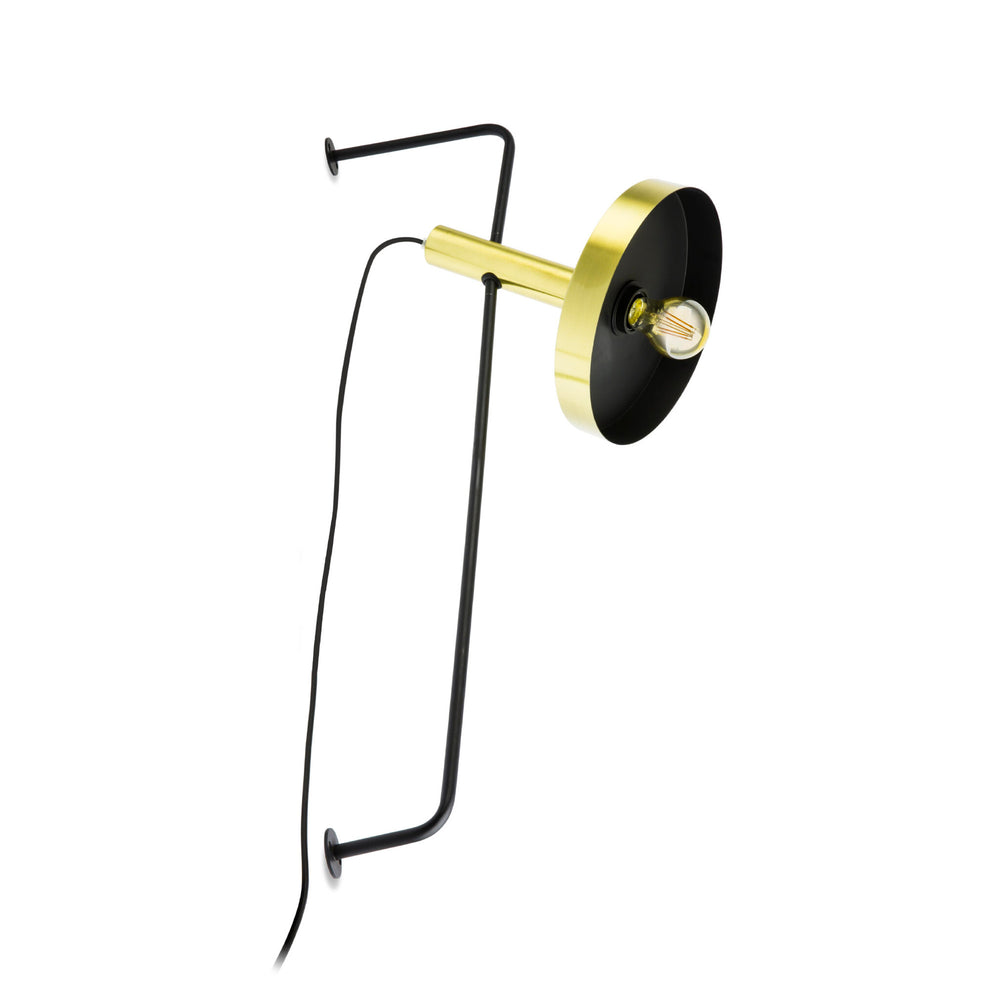 Faro WHIZZ Gold/black wall lamp 20165-96