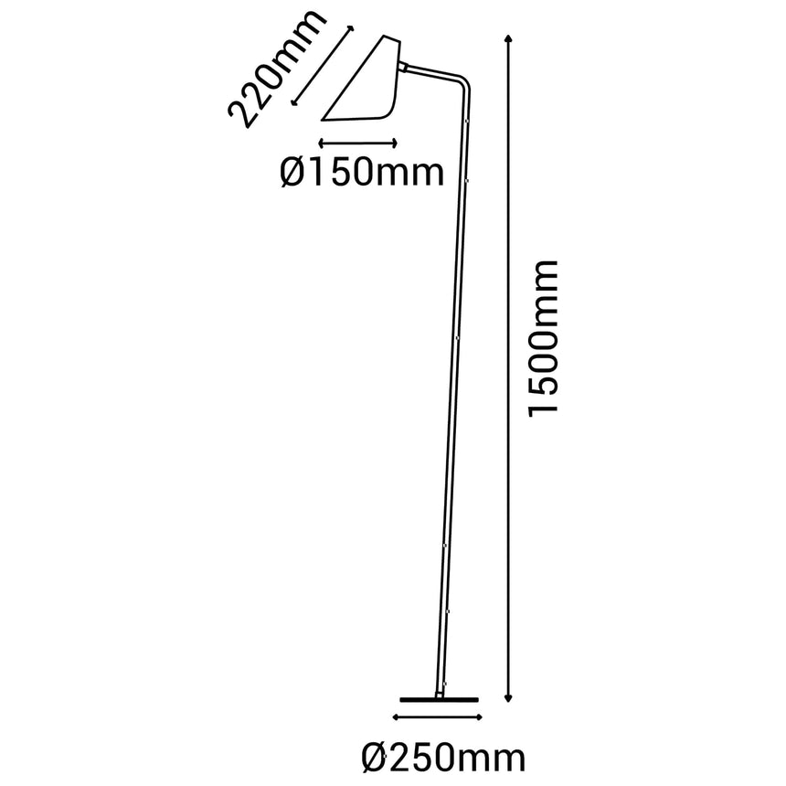 Sulion Lisboa Metal floor lamp in sandblasted white finish - LISBOA 201700