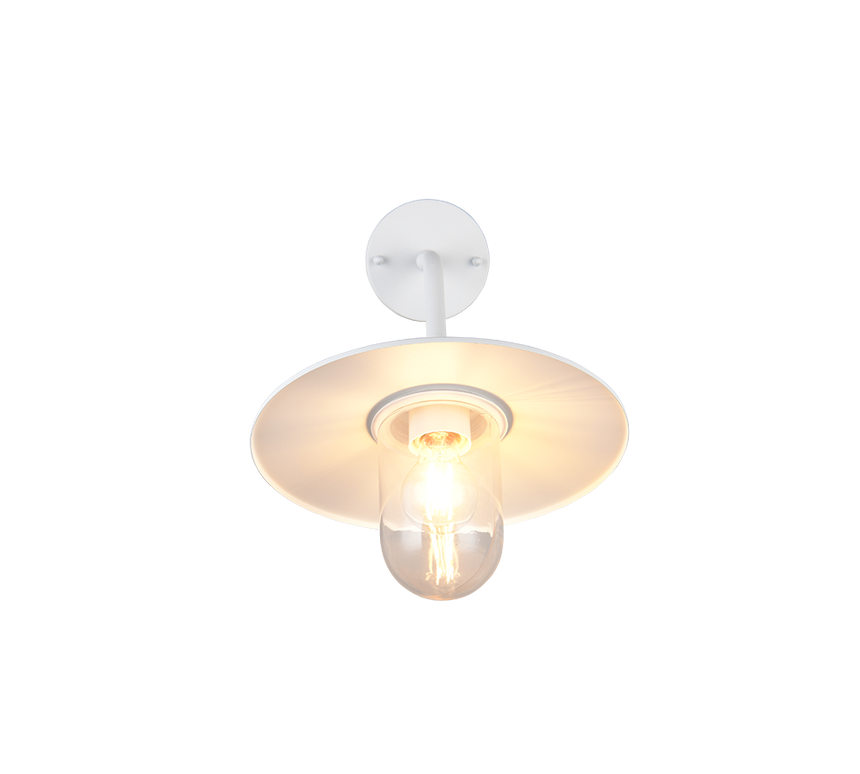 Aplique de exterior Trio Brenta LED blanco mate 2700K IP44 32cm 201760131