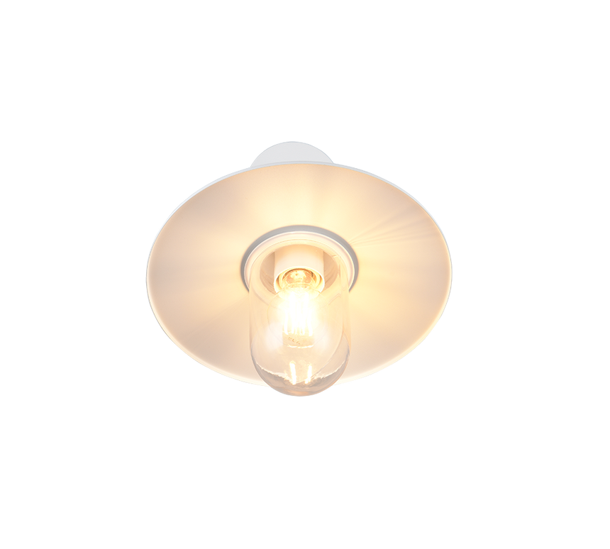 Aplique de exterior Trio Brenta LED blanco mate 2700K IP44 32cm 201760131