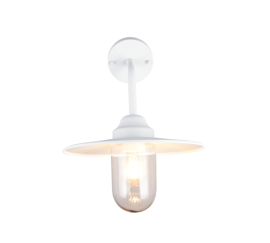 Aplique de exterior Trio Brenta LED blanco mate 2700K IP44 32cm 201760131