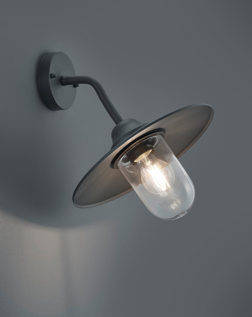 Aplique de exterior Trio Brenta LED antracita 2700K IP44 32cm 201760142