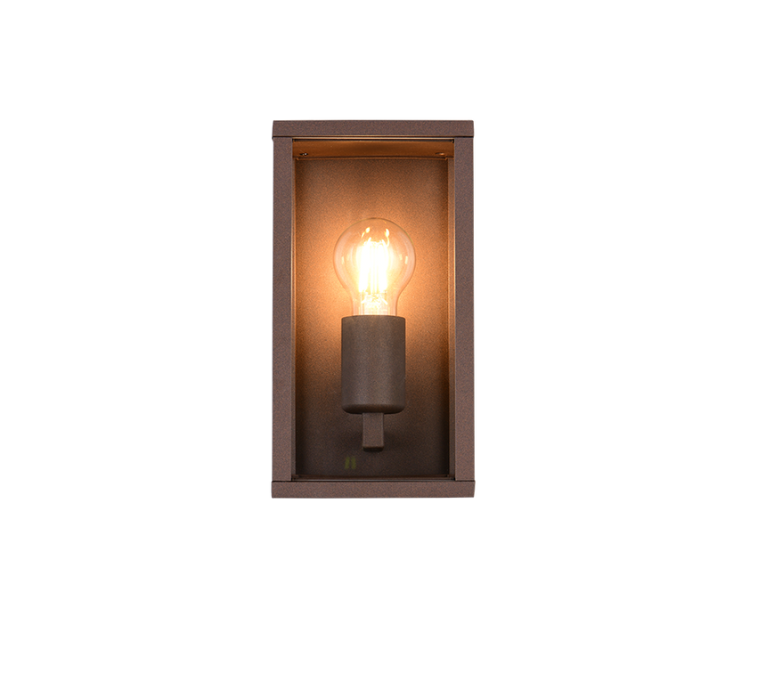 Aplique de exterior Trio Garonne LED rusty 2700K IP44 201860124