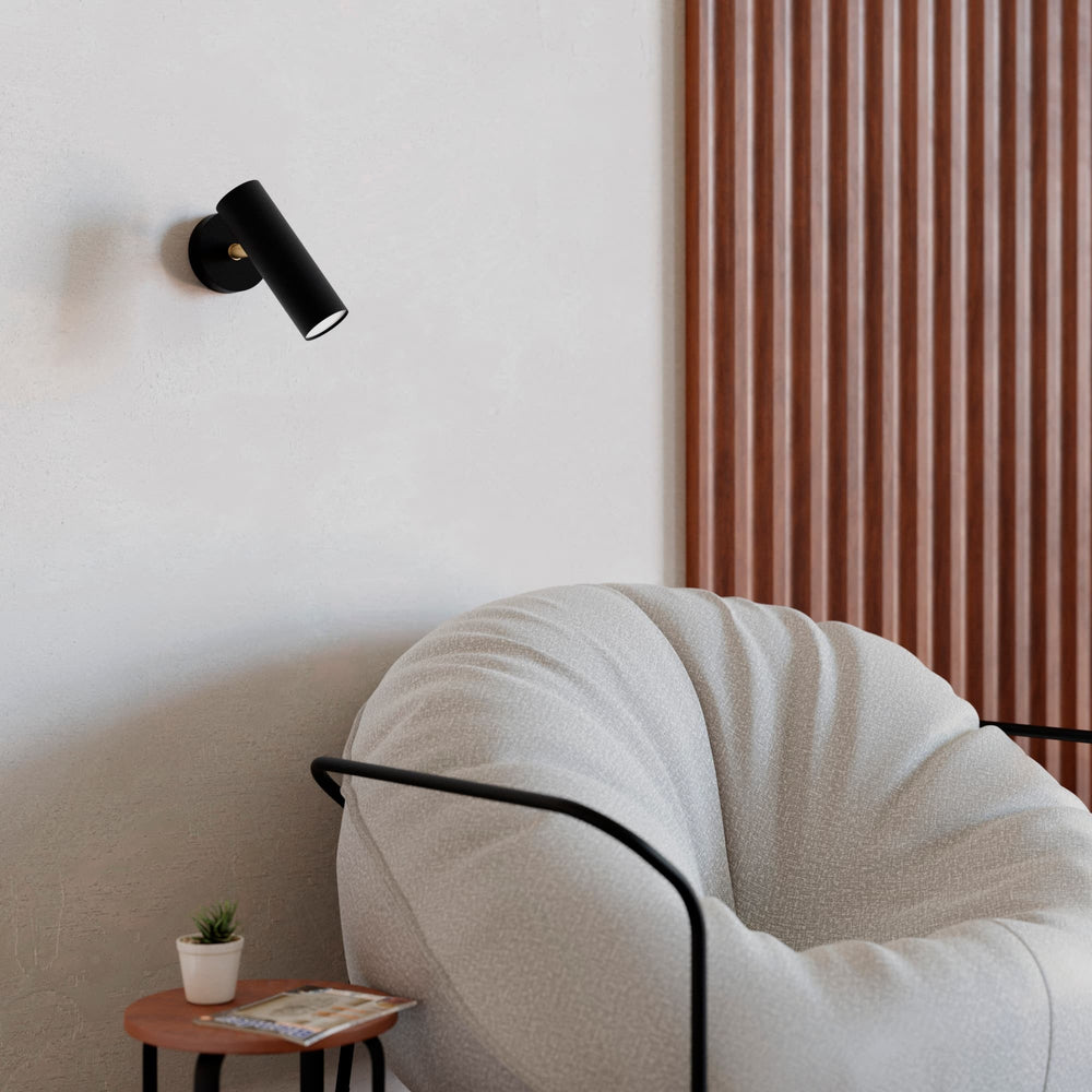 Sulion Milan Black Sandblasted Metal Wall Sconce 201910