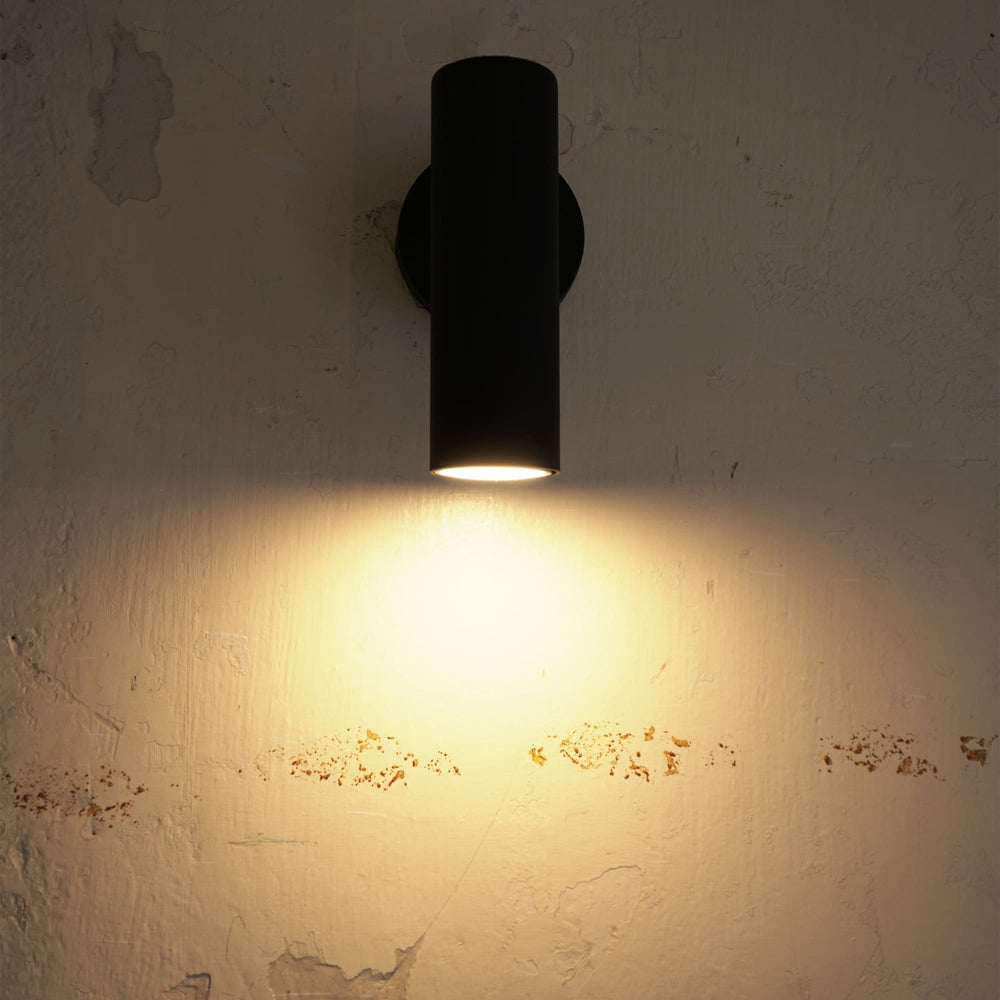 Sulion Milan Black Sandblasted Metal Wall Sconce 201910