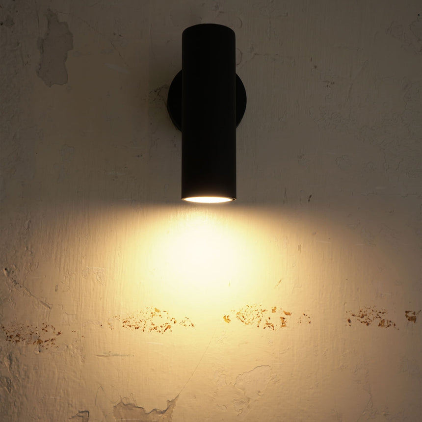 Sulion Milan Black Sandblasted Metal Wall Sconce 201910
