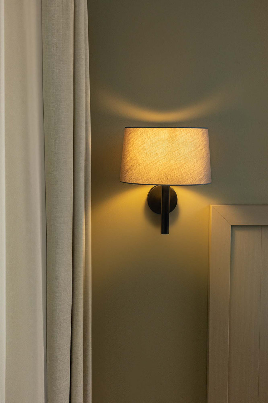 Lámpara de pared aplique Faro Windsor E27 LED negro y gris 20221-129 - vista alternativa