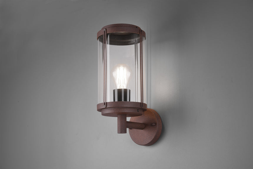 Aplique de exterior Trio Tanaro óxido IP44 32,5cm 2