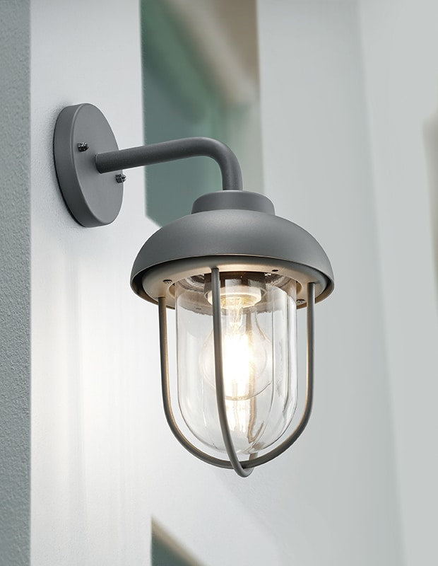 Trio Duero Aplique de pared exterior de aluminio antracita 202760142