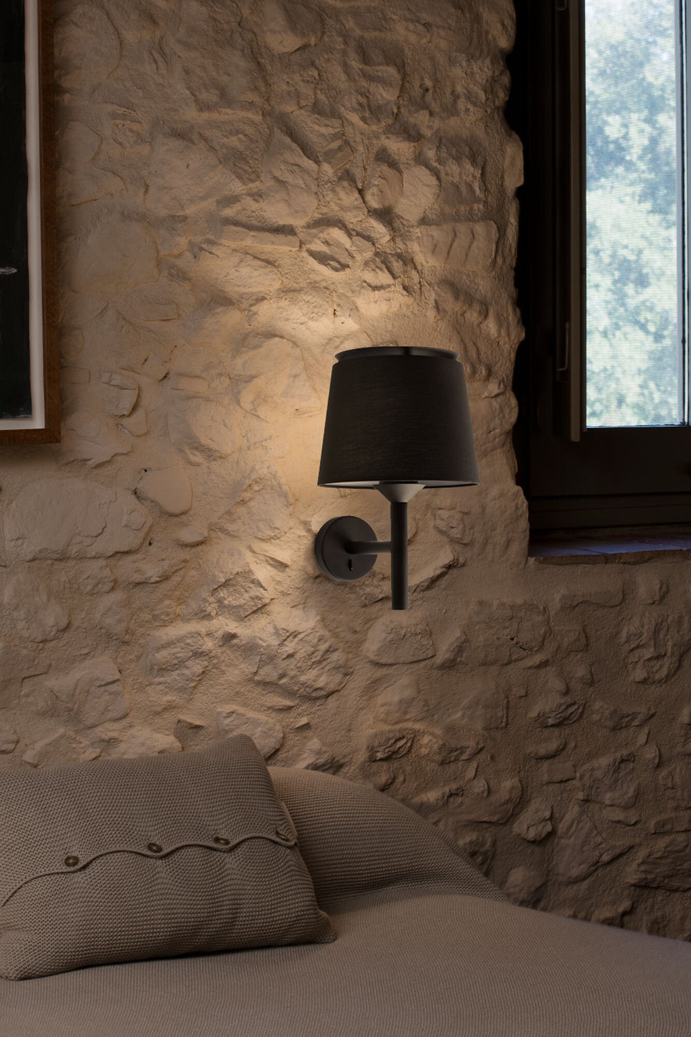 Faro SAVOY Black/black wall lamp 20301-93