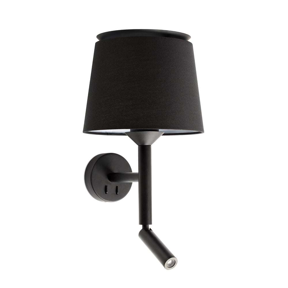 Faro SAVOY Wall lamp with reader black/black 20303-93