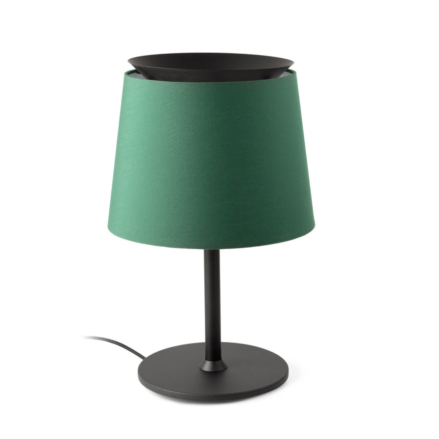 Lámpara de mesa Faro Savoy E27 negro y verde — ref. 20305-84 (1)