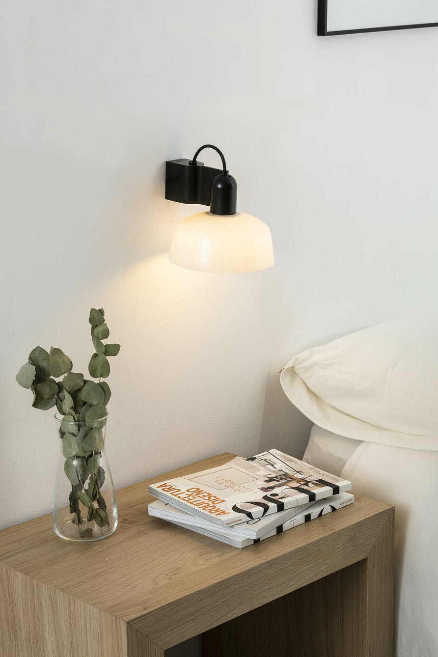 Lámpara de pared aplique Faro Tatawin cristal E27 blanco — ref. 20335-116 (4)