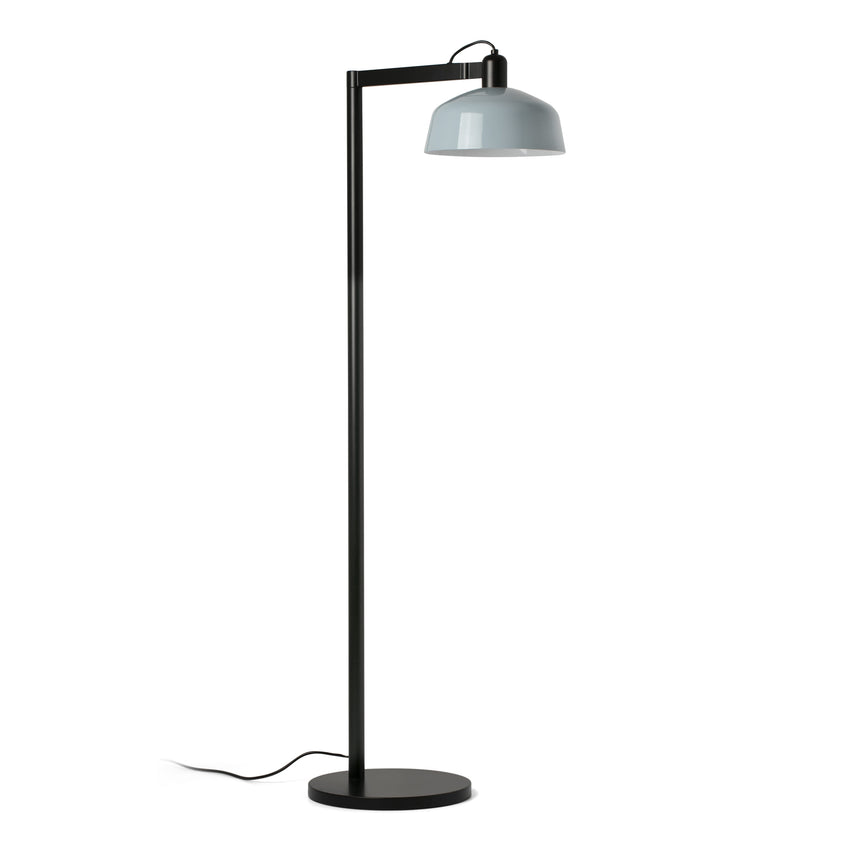Lámpara de pie salón Faro Tatawin E27 LED azul grisaceo 20336-147