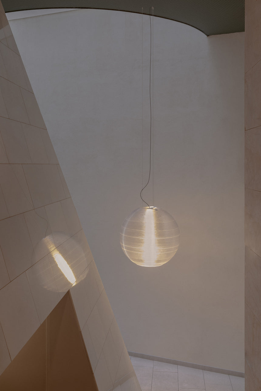 Lámpara de techo colgante Faro Aire E27 LED translúcido 20408