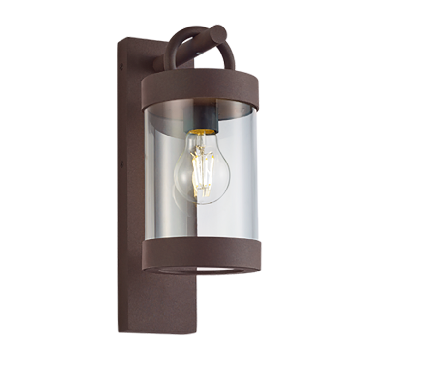Trio Sambesi Rust Aluminum Exterior Wall Light 204160124