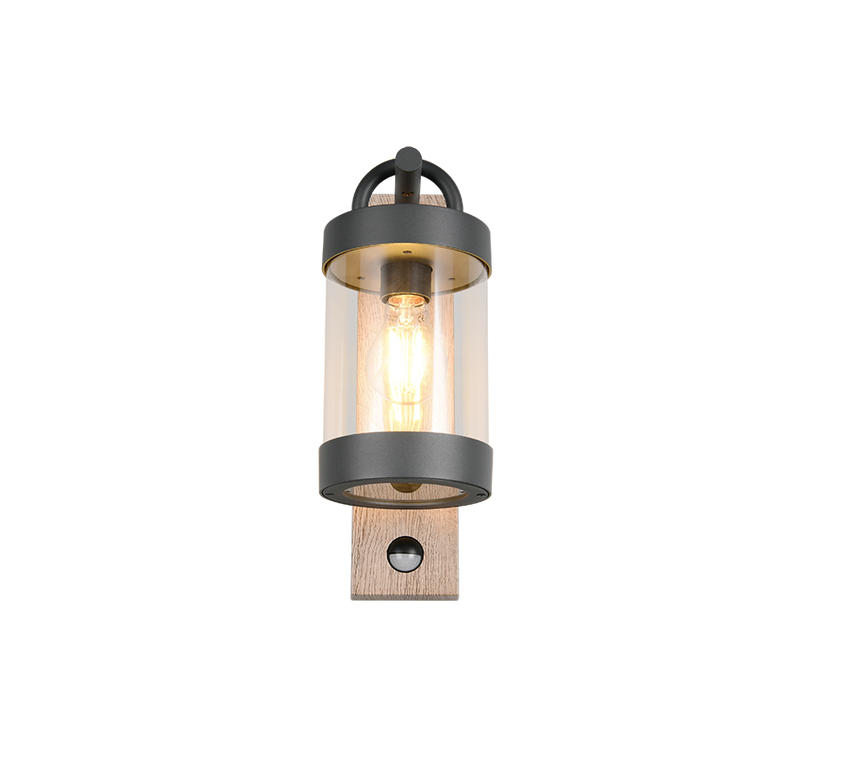 Aplique de exterior Trio Sambesi imitación madera con sensor movimiento IP44 33cm 204169135 - vista 5