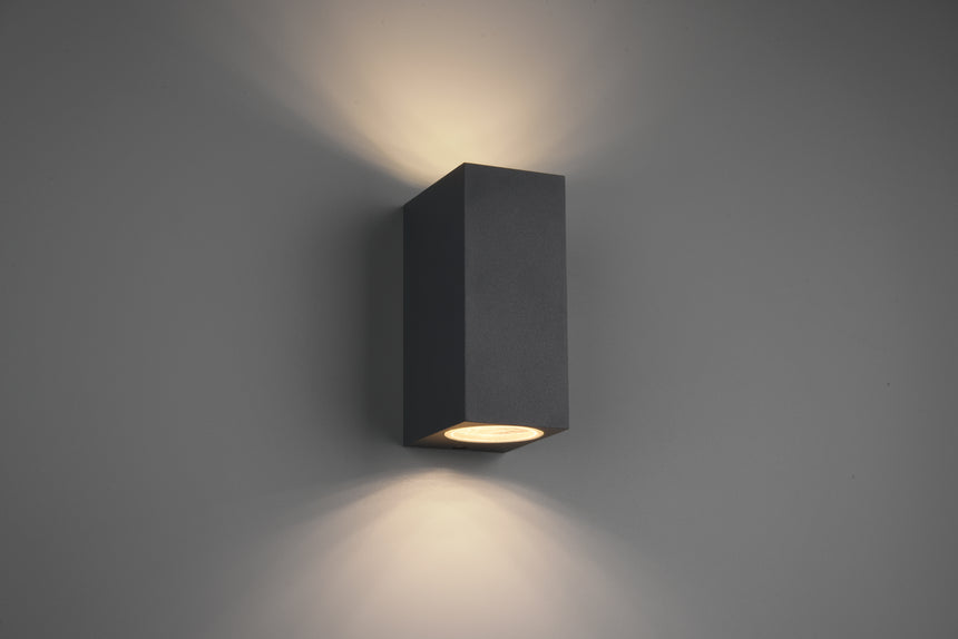 Aplique de exterior Trio Roya 2 luces antracita arriba y abajo IP44 2